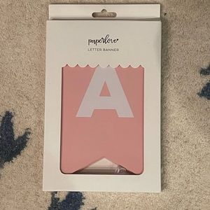 Paperlove Letter Banner Pink